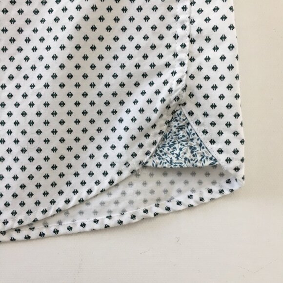 Ted Baker Mens Size 5 Button Down Shirt Collard Blue Gray White Floral Prints - Picture 5 of 12